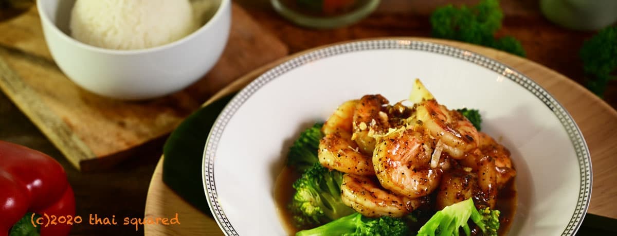 garlic and plack pepper